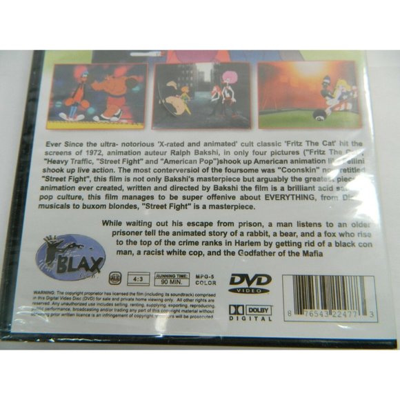 Coonskin (DVD, 2011) New Barry White Scatman Crothers Ralph Bakshi Rare Animated - Picture 5 of 8